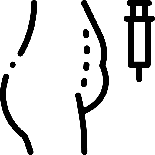 Liposuction plastic surgery healthcare and medical reduction icon