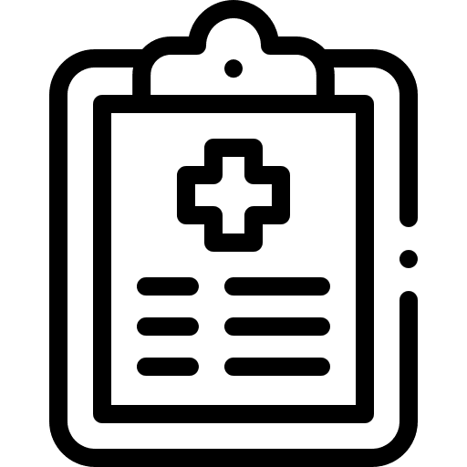 Medical record report clipboard healthcare and medical icon