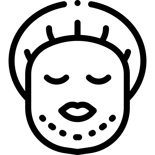 Lifting beauty operation cheek icon