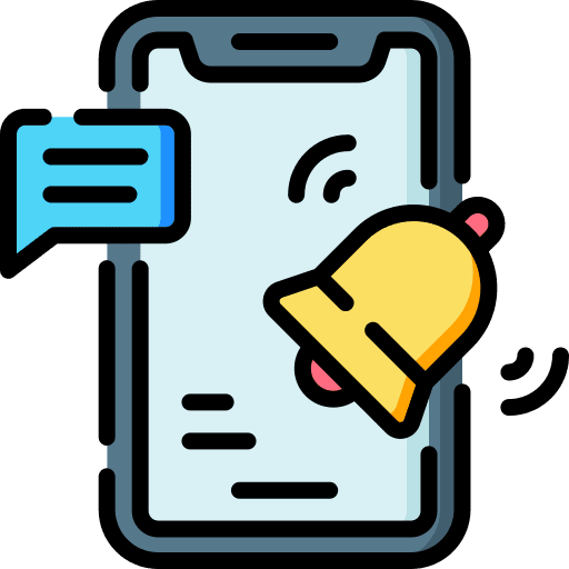 Notification interface push notification social network icon