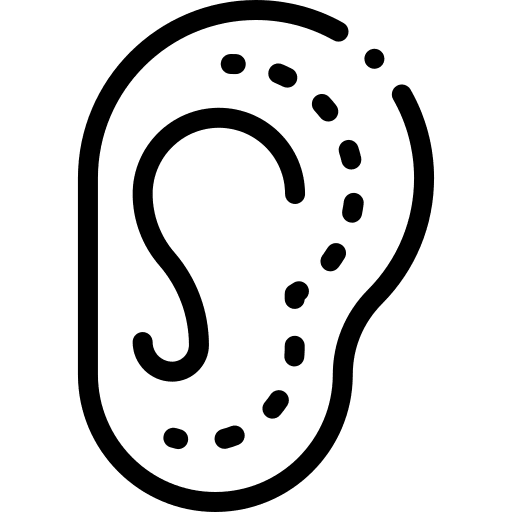 Otoplasty beauty operation body part icon