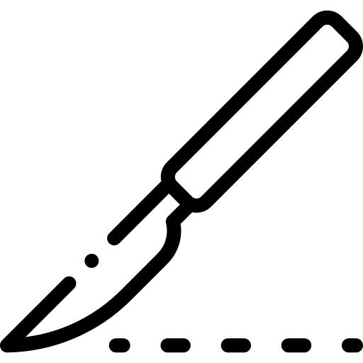 Scalpel doctor scalpel healthcare and medical icon