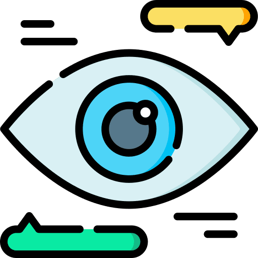 Eye social network comment meaning icon