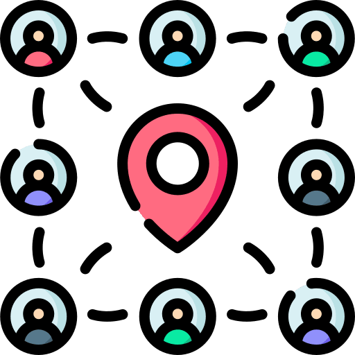 Social network application mobile placeholder icon