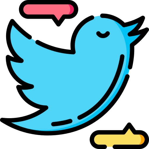 Twitter social network cute twitter social media icon