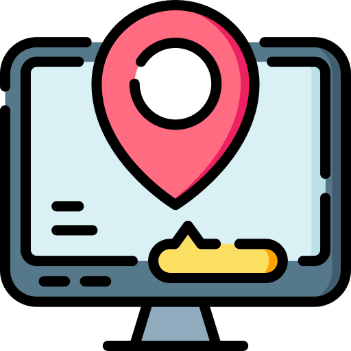 Location chat speech bubble communications icon