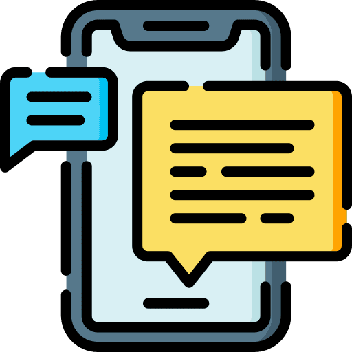 Message smartphone comments chat box icon