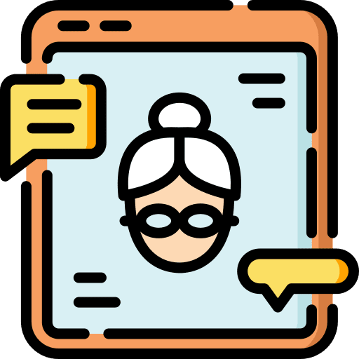 Old woman old woman avatar social media icon