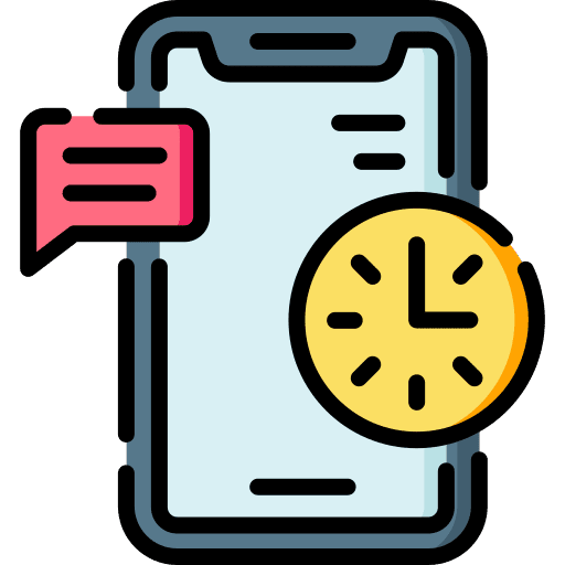 Social media social media message history icon