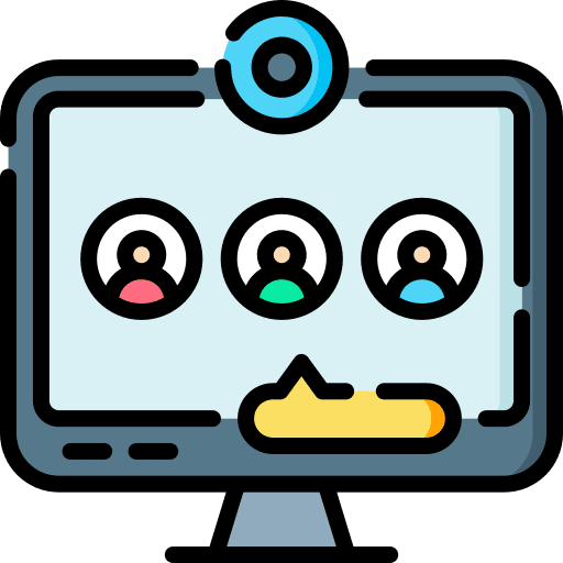 Video conference video conference communication group icon