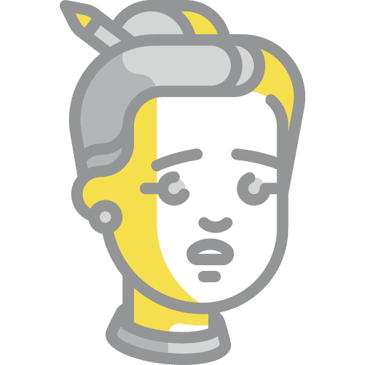 Surprise color of the year illuminating graphic designer icon