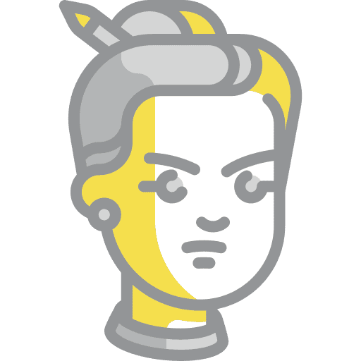 Angry angry avatar illuminating icon