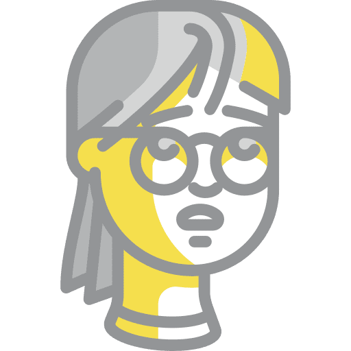 Surprised graphic designer avatar surprised icon