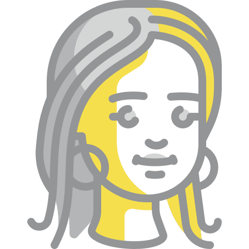 Woman color of the year illuminating user icon