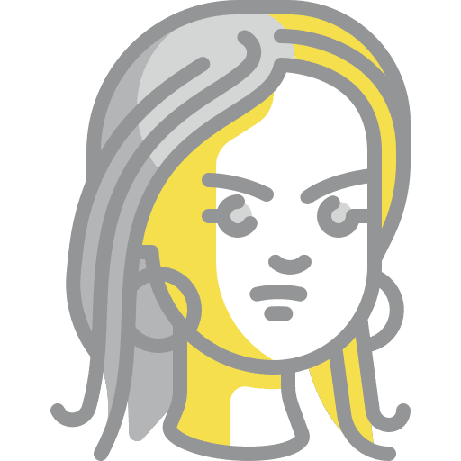 Angry user color of the year anger icon