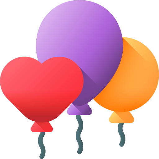 Balloons birthday and party entertainment balloons icon