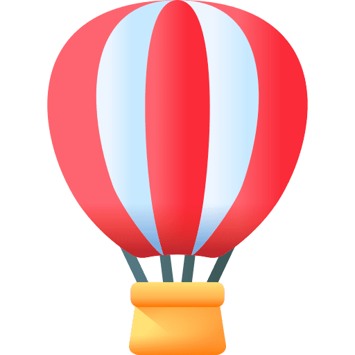 Hot air balloon travel holiday hot air balloon icon