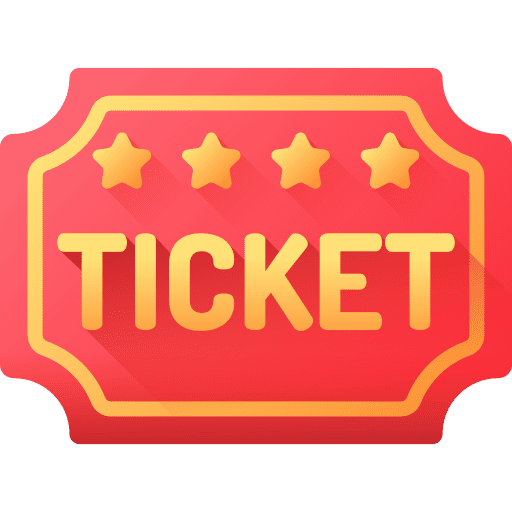 Ticket access entertainment entrance icon