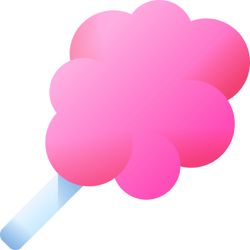 Cotton candy sugar food and restaurant food icon