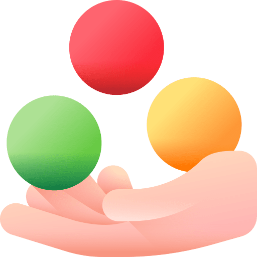 Juggling ball entertainment hand circus icon