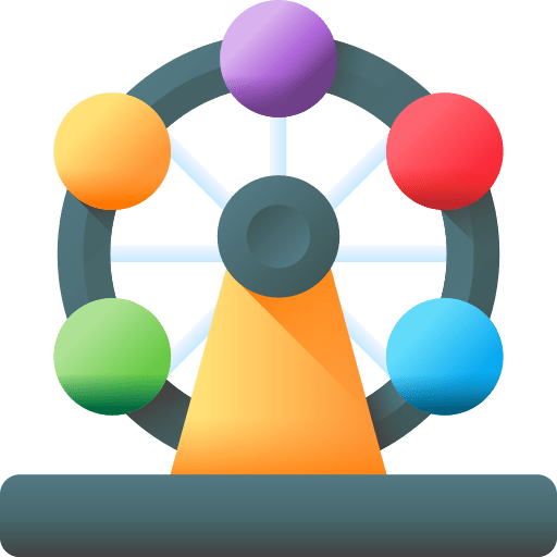 Merry go round fun circus merry go round icon