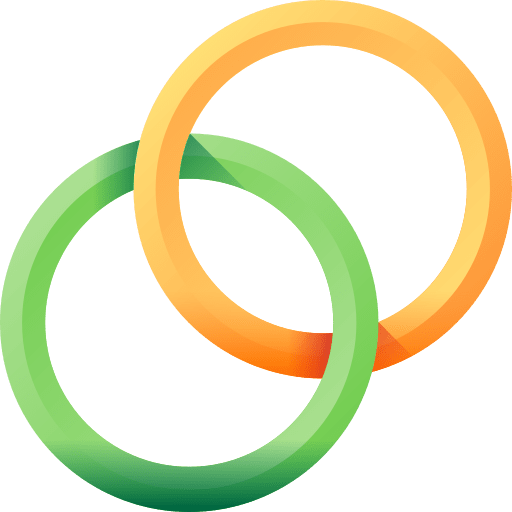 Rings rings fairground carnival icon