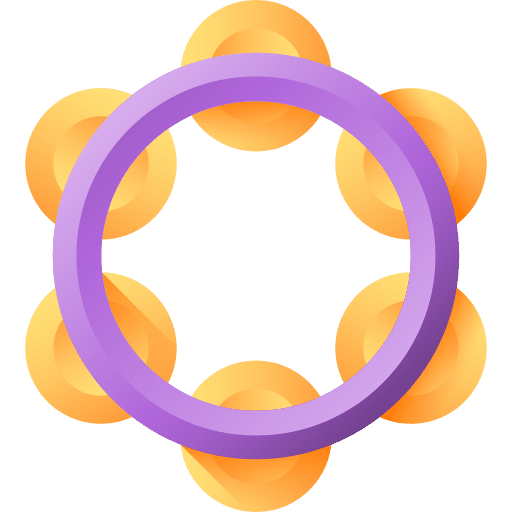 Tambourine musical instrument music and multimedia percussion instrument icon