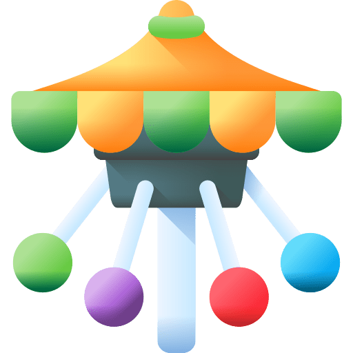 Swing spinning swing fun fairground icon
