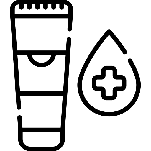 Cream beauty healthcare and medical cream icon