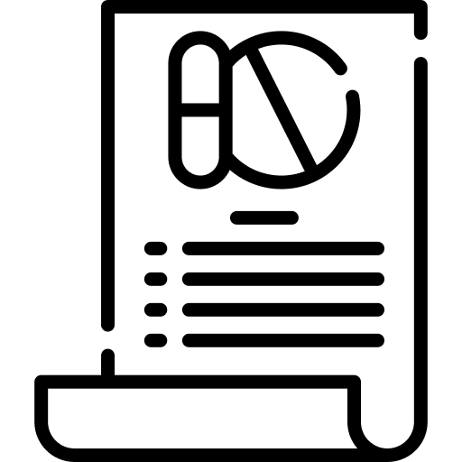 Drugs medicine healthcare prescription icon