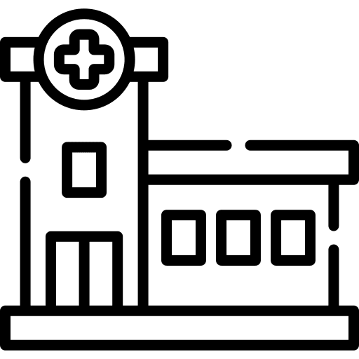 Hospital hospital healthcare institution icon