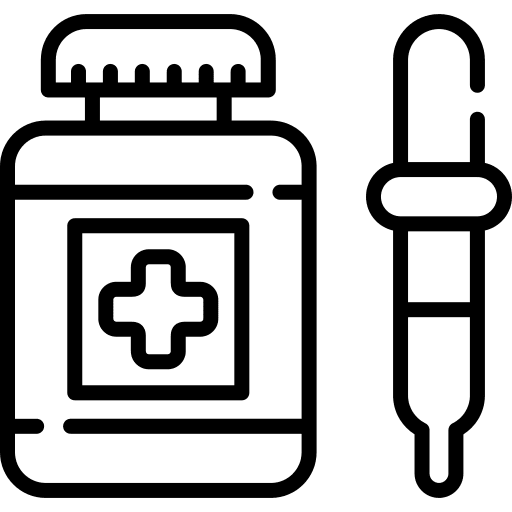 Eyedropper equipment healthcare and medical pipette icon