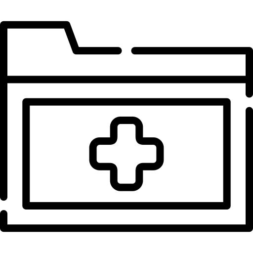 Folder hospital folder doctor icon