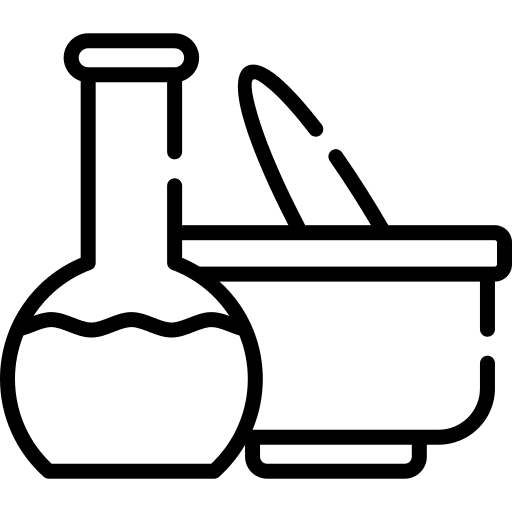 Pharmacy flask healthcare devices icon