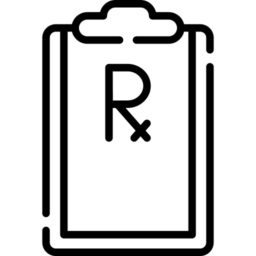 Clipboard prescribe data clipboard icon