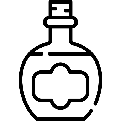 Potion flask healthcare medicine icon