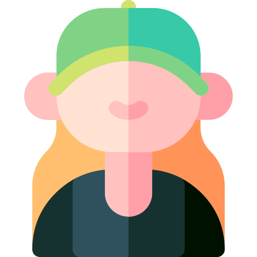 Woman female cap young icon