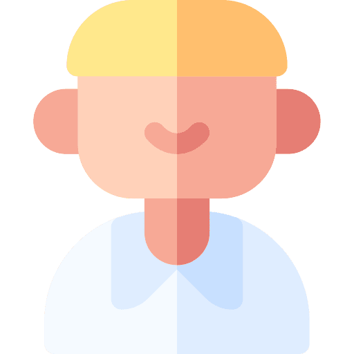 Man blond male user icon