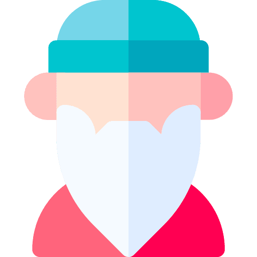 Man boy caucasian beard icon