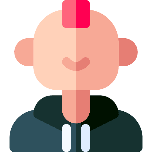 Man crest person young icon