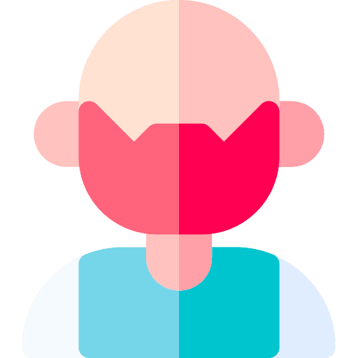 Man ginger young caucasian icon