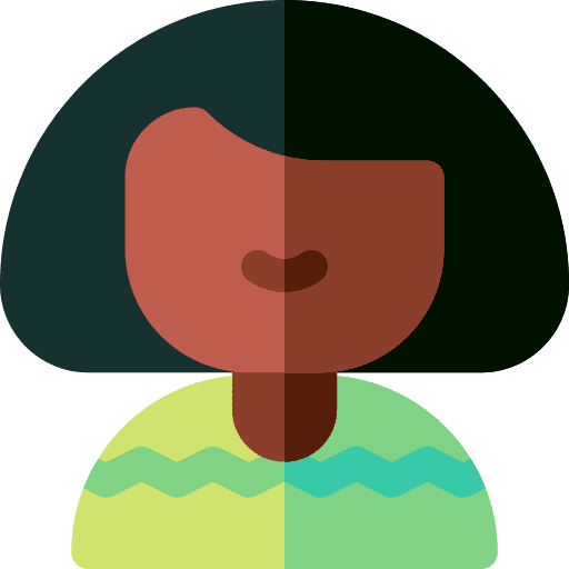 Woman afro profile user icon