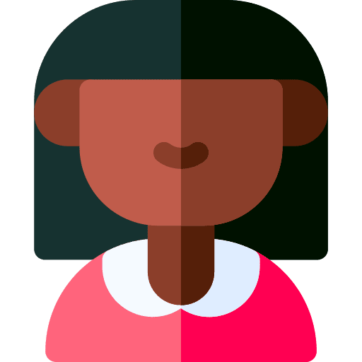 Woman avatar black woman female icon