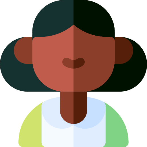 Woman black person user avatar icon