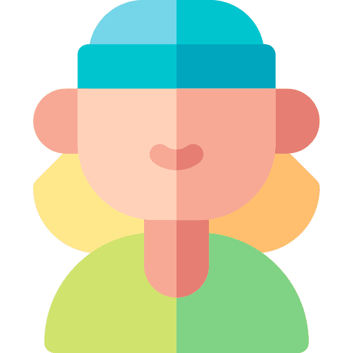 Woman caucasian user female icon