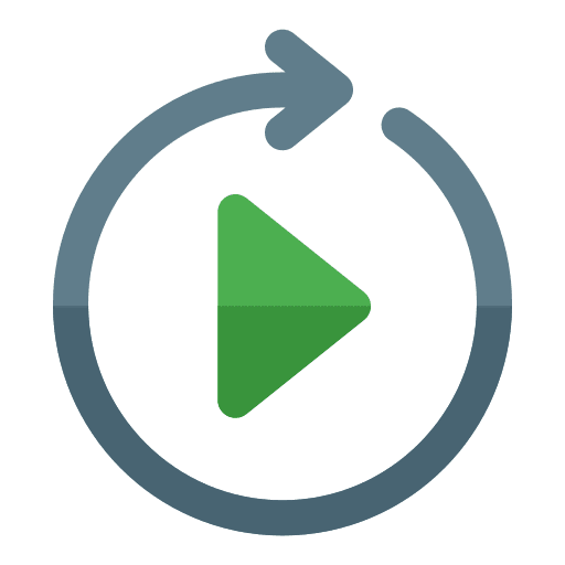 Replay music player ui music and multimedia icon