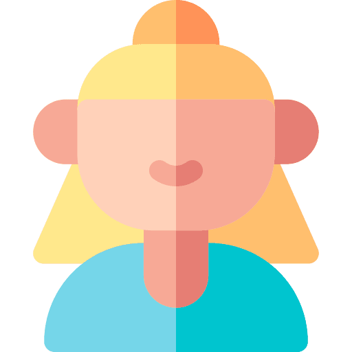 Woman avatar caucasian user icon