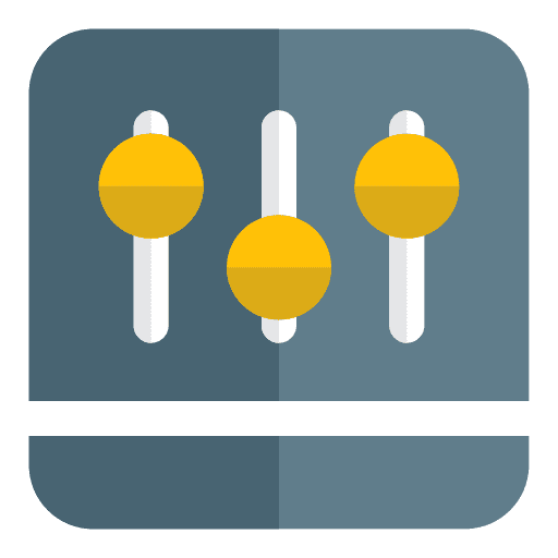 Equalizer interface settings configuration icon