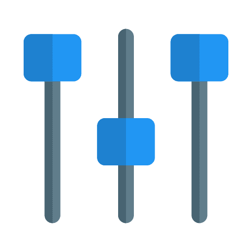 Equalizer regulator configuration equalizer icon
