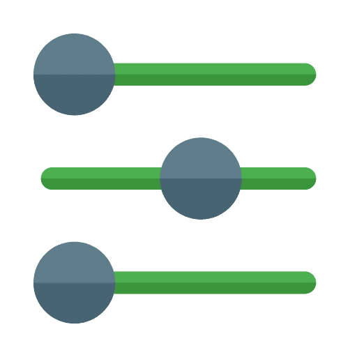 Equalizer ui configuration regulator icon
